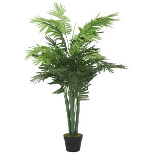 vidaXL palmera artificial con 28 hojas verde 120 cm