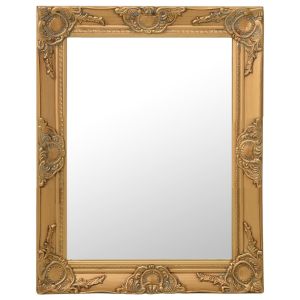 vidaXL espejo de pared estilo barroco dorado 50x60 cm