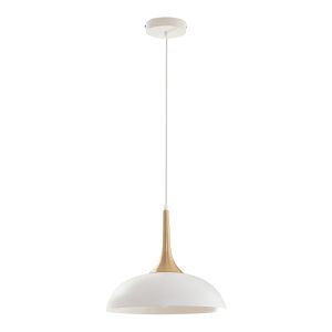Lámpara coLGante blairgowrie 1xE27 metal blanco/color latón [lux.pro]