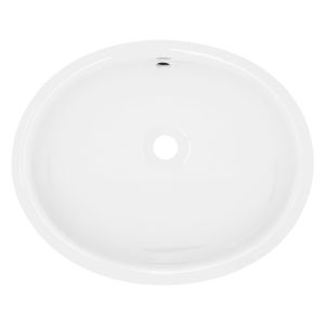 Lavabo oval 49x19,5x40,5cm ceramica blanca brillante ecd germany