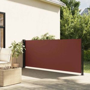 Pantalla de jardín, toldo lateral retráctil marrón 140x500 cm ety5789999