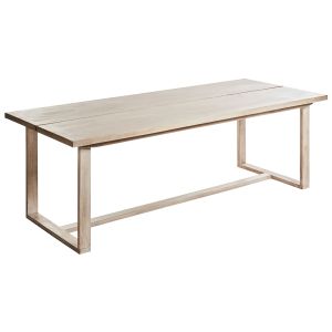 Mesa de jardín azzanello 230 cm 100 cm madera de acacia marrón claro
