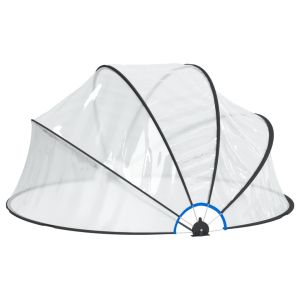 vidaXL cúpula para piscina redonda PVC 315x158 cm