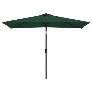vidaXL sombrilla rectangular verde 200x300 cm