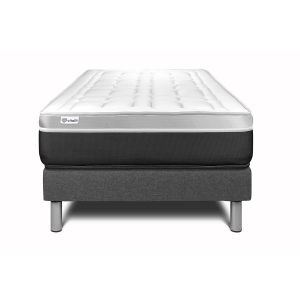 Conjunto vital soft 120 x 190 cm somier kit gris