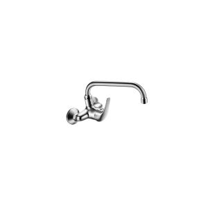 Grifo monomando para fregadero de pared funcional y moderno