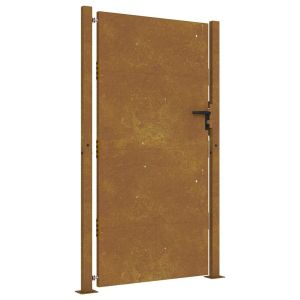 vidaXL puerta de jardín 100x175 cm de acero corten