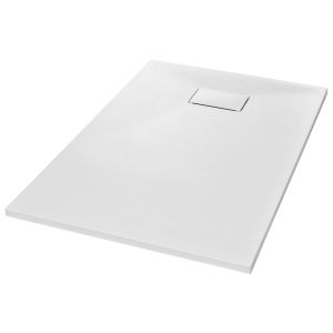 vidaXL plato de ducha smc blanco 120x70 cm