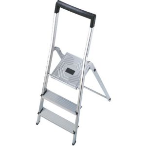 Escalera doméstica plegable de aluminio 3 peldaños ultraligera hailo l40