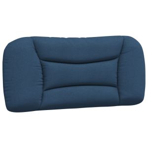 vidaXL cabecero de cama acolchado tela azul 80 cm