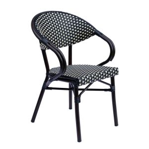 Oviala - sillón de aluminio negro