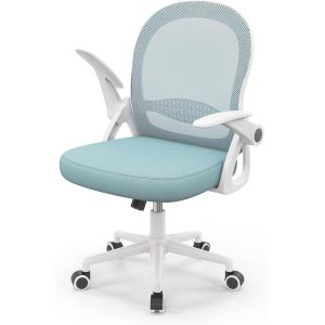 Rattantree silla de oficina ergonómica de respaldo medio con malla,azul