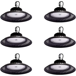 Pack 6x campana LED ufo 100w 6000k  serie eco