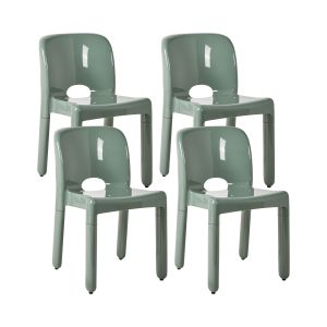 Conjunto de 4 sillas de jardín betim verde