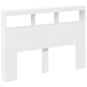 vidaXL cabecero de cama con LED blanco 140x17x102 cm