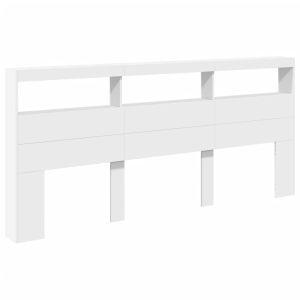 vidaXL cabecero de cama con LED blanco 220x17x102 cm