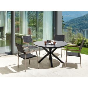 Conjunto de comedor gris maletto/grosseto