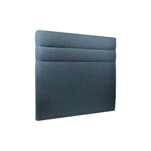 Cabecero 140 cm lines - tejido rizado azul - azul