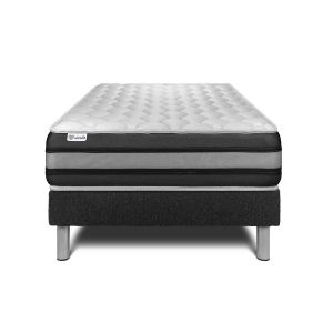 Conjunto vital spring zen 90 x 190 cm somier kit negro
