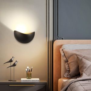 Aplique de pared interior 5 w 3000 k negro