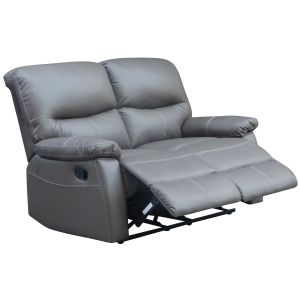 Sofá reclinable 2 plazas "lincoln" - color gris