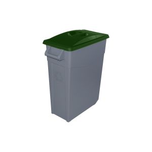 Denox - contenedor de basura denox  65,  | 65 l - tapa cerrada - verde