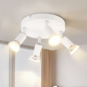 Nettlife lámpara de techo blanca gu10  15x15