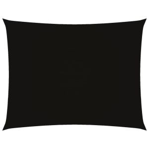 vidaXL toldo de vela rectangular tela oxford negro 3x4,5 m