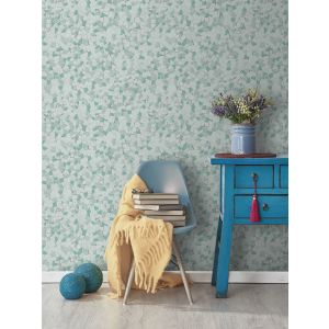 Papel pintado tnt mosaico gresite turquesa