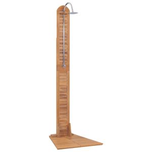 vidaXL ducha de jardín madera maciza de teca 70x75x204 cm