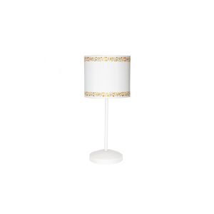 Cenefa table lamp 1xe14 metal / textile white