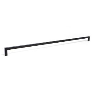 Tirador zamak ''u'' acabado negro mate dist. 492mm.