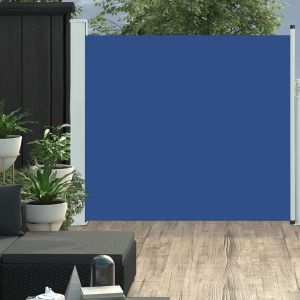 Toldo lateral retráctil de jardín azul 170x300 cm ety5972477