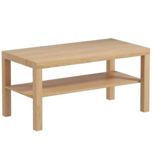 Mesa de centro 90x45x44.5 cm mdf color marrón Homcom