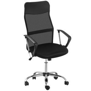 Silla de oficina 63x65x119 cm malla, plástico Homcom