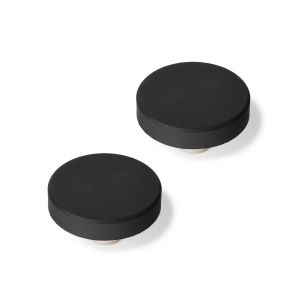 Pomo para mueble rei 7017 | 41x41x24 mm | negro mate | 2 uds. | PVC-zamak