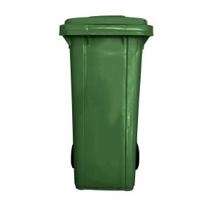 Contenedor de basura reciclables de colores con ruedas 240l | 240 l - verde