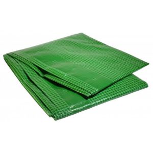 Lona de plástico reforzado verde 2x3m - 170g/m² - tratamiento anti-uv
