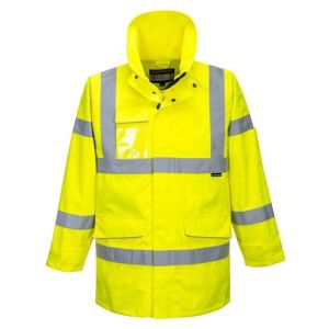 Parka de alta visibilidad impermeable portwest extreme - amarillo