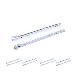 Guías para cajón 45 cm| parcial | f.inferior | 20kg | blanco | 5 unds