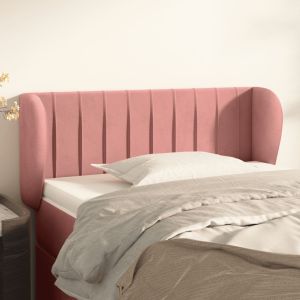 Cabecero de terciopelo rosa 103x23x78/88 cm eso1870