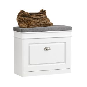 Banco zapatero con 1 cajón fsr82-k-w sobuy