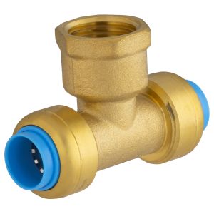 Conector automático universal en t ø14 hembra en el centro (1/2) tout push