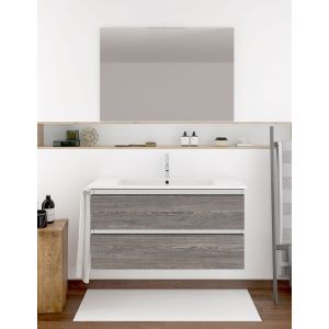 Mueble de baño ibiza con lavabo y espejo 70x45cm combi
