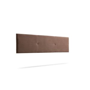 Cabecero tapizado alma acualine 100x50x5 cm - chocolate - moonia