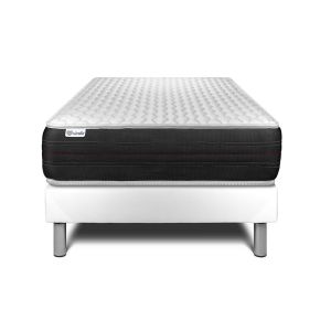 Conjunto vital spring 120 x 200 cm somier kit blanco