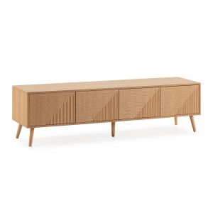 Mueble tv telmo 4 puertas color roble 160 cm