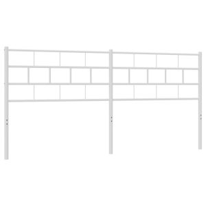 vidaXL cabecero de metal blanco 160 cm