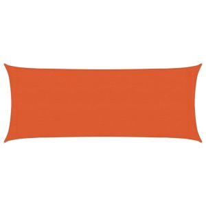 vidaXL toldo de vela hdpe naranja 160 g/m² 2x5 m