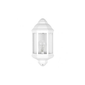 Shaula outdoor wall light 1xe27 aluminium / crystal white